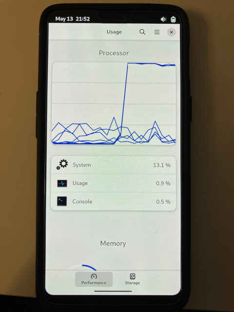 Alpaca using every last bit of RAM on the OnePlus 6